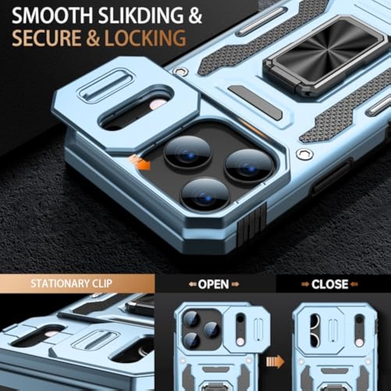 Matte Finish iPhone 17 Pro Max Case with Built-in Screen Protector