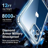 Iphone 12/12 Pro Case, [Not Yellowing] [Ultra Slim] Lightweight & Thin, Shockproof Protective, Screen & Camera Protection - Crystal Clear