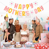 Mother'S Day Felt Banner, Happy Mother’S Day Banner With Flower,Garland Banner For Mother’S Day Brunch Event Mother'S Day Gifts