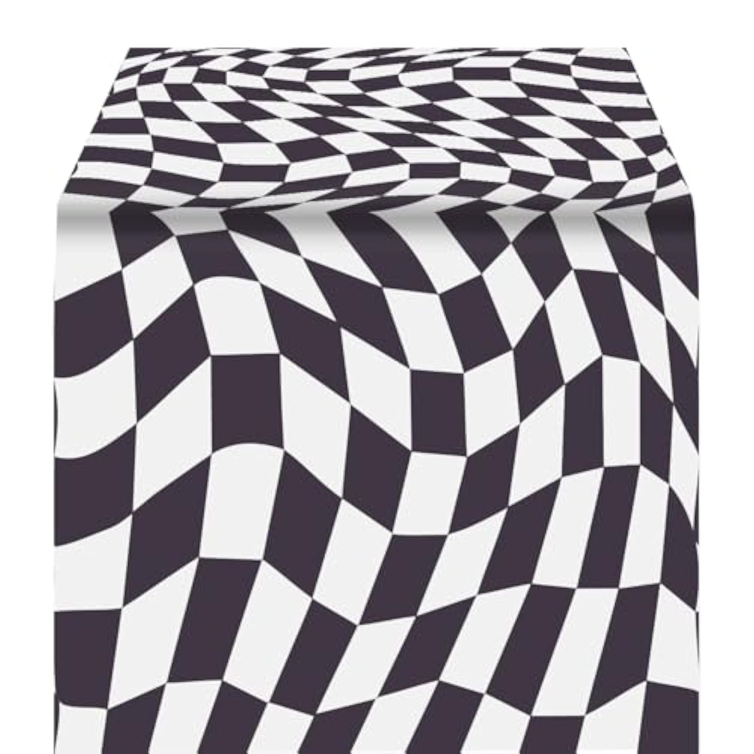 Black & White Alice in Wonderland Table Cover, Disposable for Tea Party & Showers