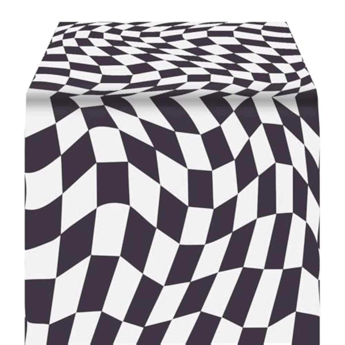 Black & White Alice in Wonderland Table Cover, Disposable for Tea Party & Showers