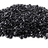 2000 Black Diamond Table Confetti Wedding Bridal Shower Party Decorations 1 Carat 6.5Mm Black