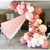 50pcs 12" Pink Balloons for Birthday, Baby Shower, Gender Reveal & Wedding Decor