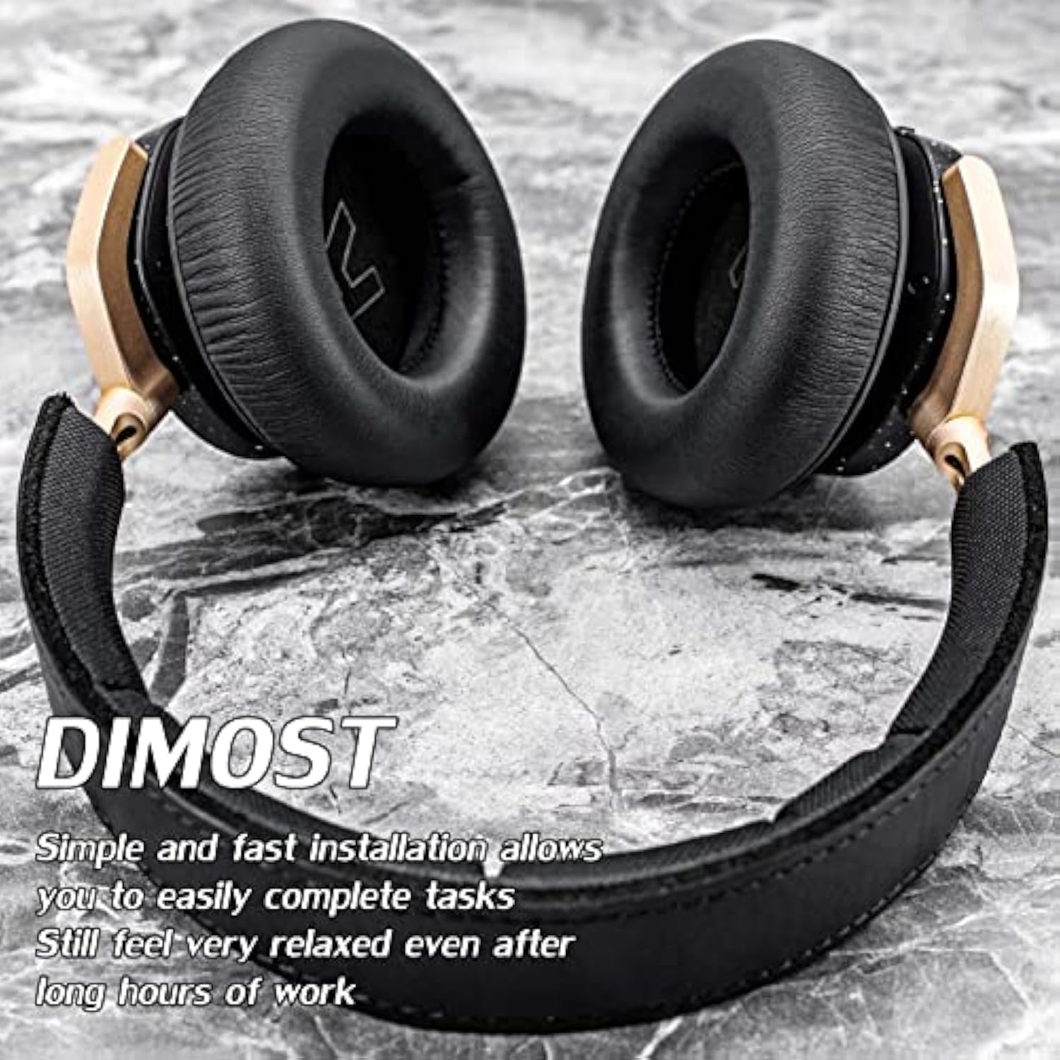 Ear Pads Compatible With Beoplay H9 3Rd Gen Headphones -Replacement Ear Cushions Ear Cups - Not Fit H9I, H9, H7 (Comfort Leather Black)