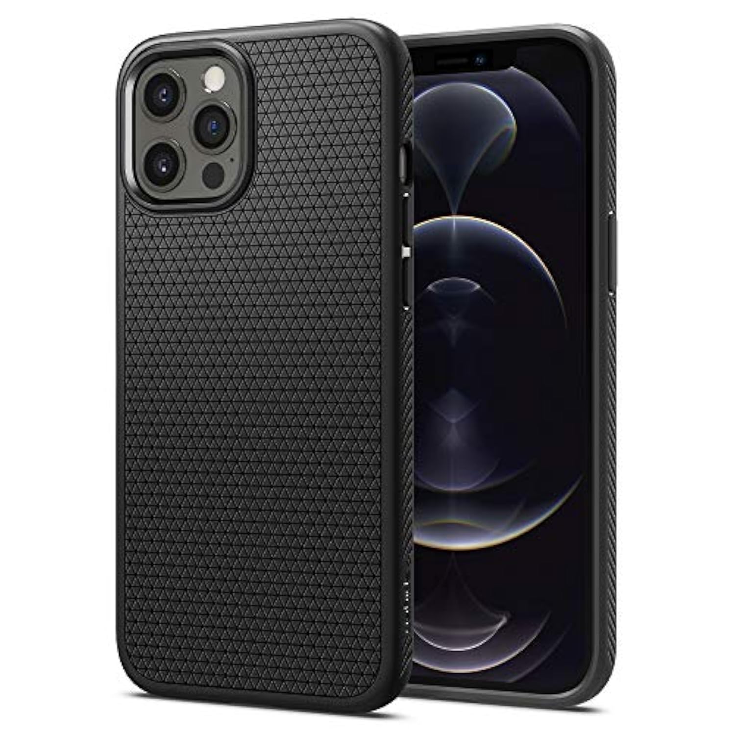 Spigen for iPhone 12 Pro Case, Liquid Air Case for iPhone 12 & 12 Pro - Matte Black
