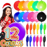 30-Piece 18-Inch Punch Balloons 12 Colors Heavy Duty Party Toy Set