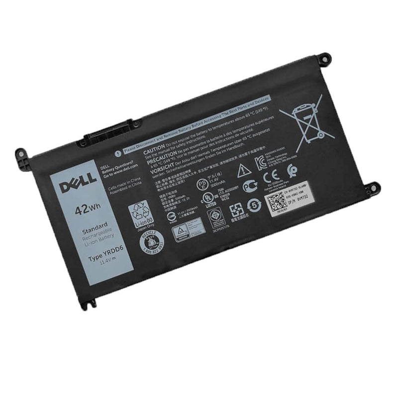 Dell Yrdd6 Laptop Battery For Replaceable Dell Inspiron 7586 5482 5485 5491 33