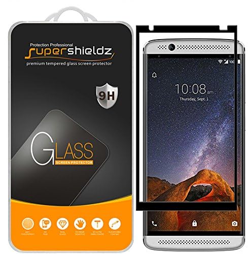 (2 Pack) Designed for ZTE (Axon 7 Mini) Tempered Glass Screen Protector, (Full Screen Coverage) Anti Scratch, Bubble Free (Black)