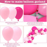 109Pcs Pink Balloon Garland Arch Kit for Wedding, Birthday, Baby Shower Decor
