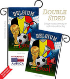 FIFA World Cup Belgian 2 Pcs Banner Room Wall Art Flag Patio Lawn Garden Outdoor Decorations Indoor Tapestry Yard Signs Team Qatar Trophy Soccer Game Football Gifts, Made in USA