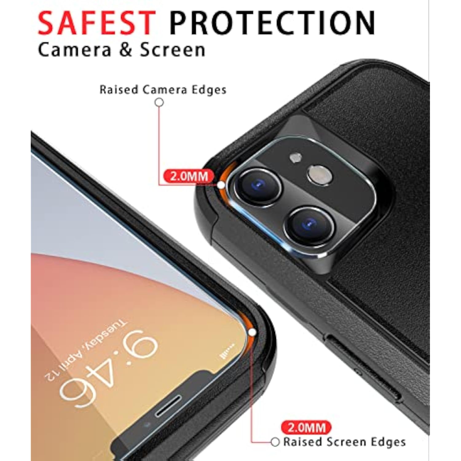 Heavy Duty Protection Phone Case Cover for Apple iPhone 11 3in1 Black