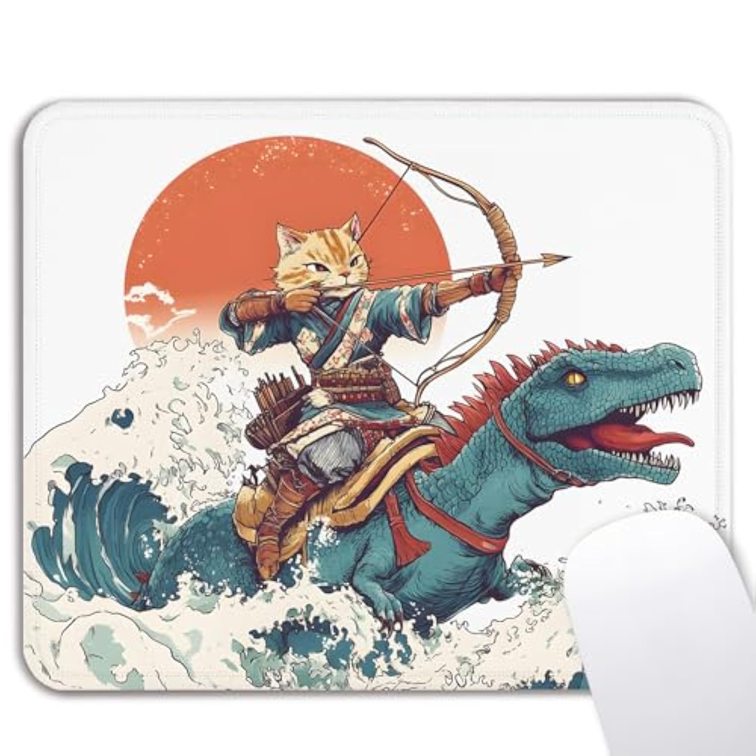Japanese Anime Mouse Pad, Anime Office Desk Decor Accessories Aesthetic, Square Waterproof Non-Slip Rubber Base Cool Gaming Mousepad For Wireless Mouse 7.9X9.5 Inch