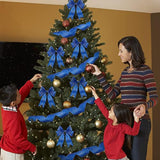 Christmas Snowflake Wired Ribbon, 2.5 Inches X 12 Yards 2 Rolls Satin