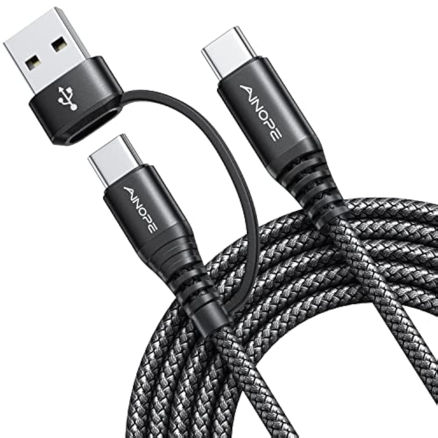 Usb C Cable 6.6Ft[2-Pack, 60W] Nylon Braided Type C Charging Cable Fast Charge