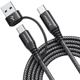 Usb C Cable 6.6Ft[2-Pack, 60W] Nylon Braided Type C Charging Cable Fast Charge