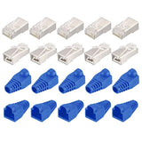 Rj45 Cat6 Shielded Connectors Rj45 Ends Shield Modular Plugs Pass Through 8P8C
