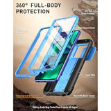 Revolution Case For Motorola Moto G Stylus 5G 2025, [Slide Camera Cover] [Screen Protector Works With Fingerprint Id] Military Grade Shockproof Phone Case With Built In Kickstand, Light Blue