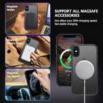 For Iphone X Case, Iphone Xs Phone Case Compatible With Magsafe Wireless Charging Translucent Matte Back Slim Shockproof Anti-Scratch Anti-Yellow Protective Magnetic For Iphone X/Xs Case, Black