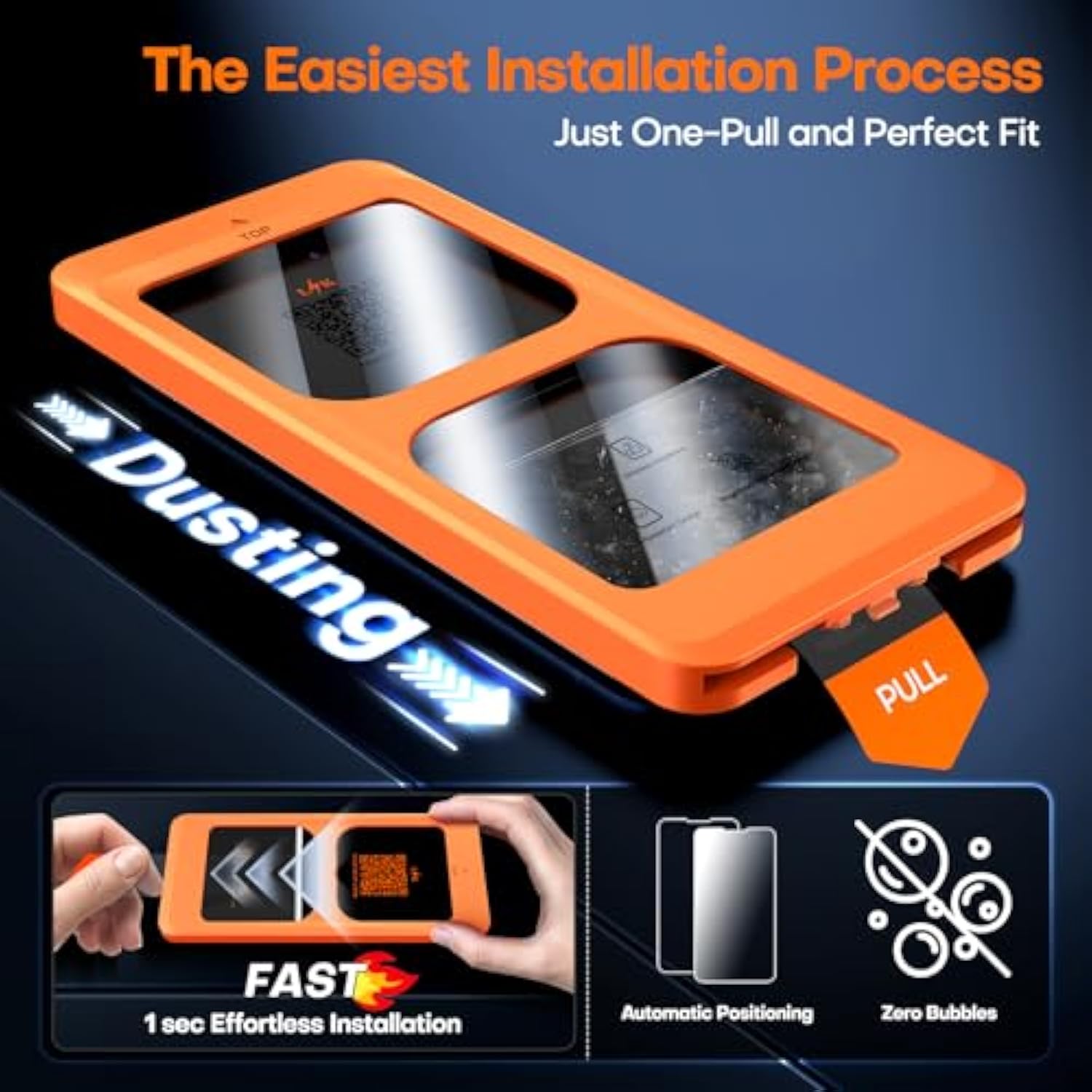 L?k 2 Pack For Samsung Galaxy S25 Ultra Screen Protector Tempered Glass, [Auto Dust Removal] Full Coverage Mil-Grade Shatterproof Film For S25 Ultra 6.9'', 0 Bubble
