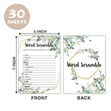 Housewarming Party Word Scramble Games 30 Sheets New Homeowner Decor