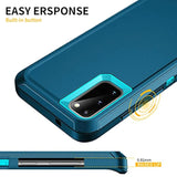 For Galaxy S20 Fe 5G Case,Shockproof Dropproof Dustproof 3-Layer Full Body Protection Rugged Heavy Duty High Impact Hard Cover Case For Galaxy S20 Fe 6.5 Inch,Turquoise