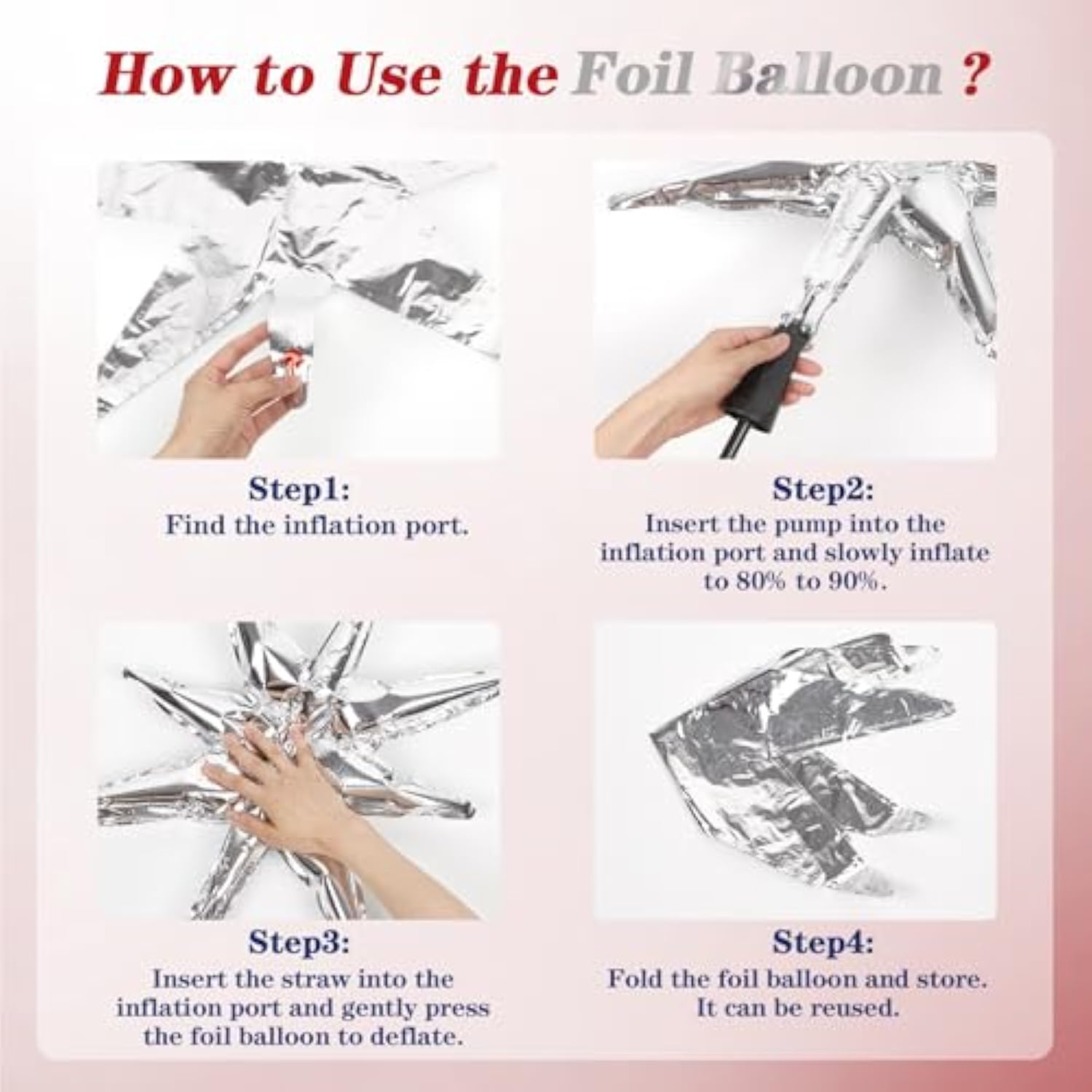 Red Black White Balloon Arch Kit with Silver Confetti Balloons for Party Decor