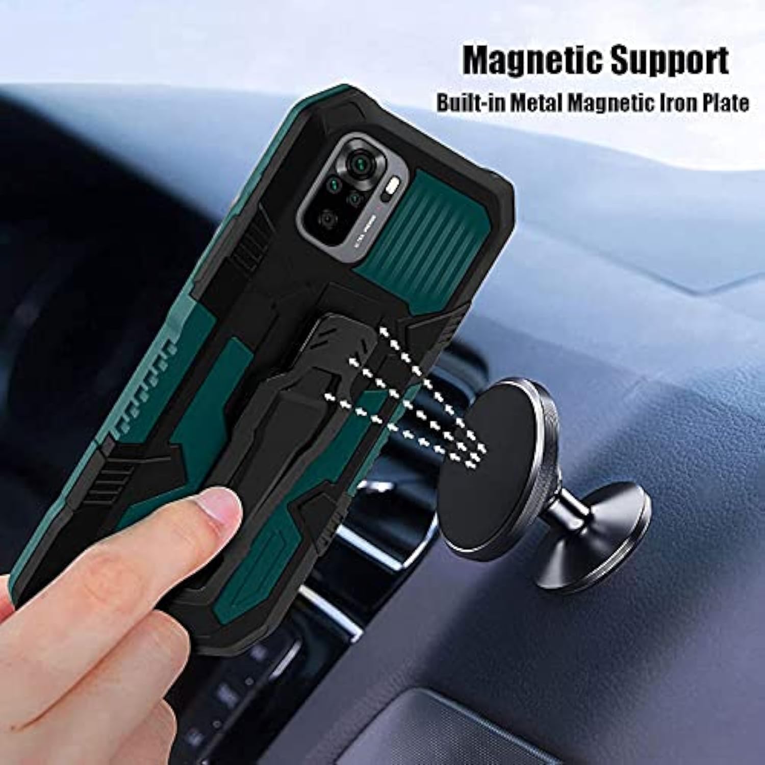 Xiaomi Redmi Note 10 4G/Redmi Note 10S Case with [2 Pack]