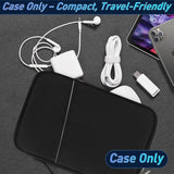 Tablet Sleeve Case With Handle,Fleece Lined Shock Absorption Travel Bag, Waterproof Oxford Cloth Leather & Accessory Pocket (13 In)