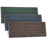 Wireless Keyboard,Bluetooth Keyboard(2.4G+Bt5.0),Rgb Backlit,Rechargeable With Aluminum Alloy Case For Tablet,Surface,Pc,Laptop With Windows (X9-Windows)