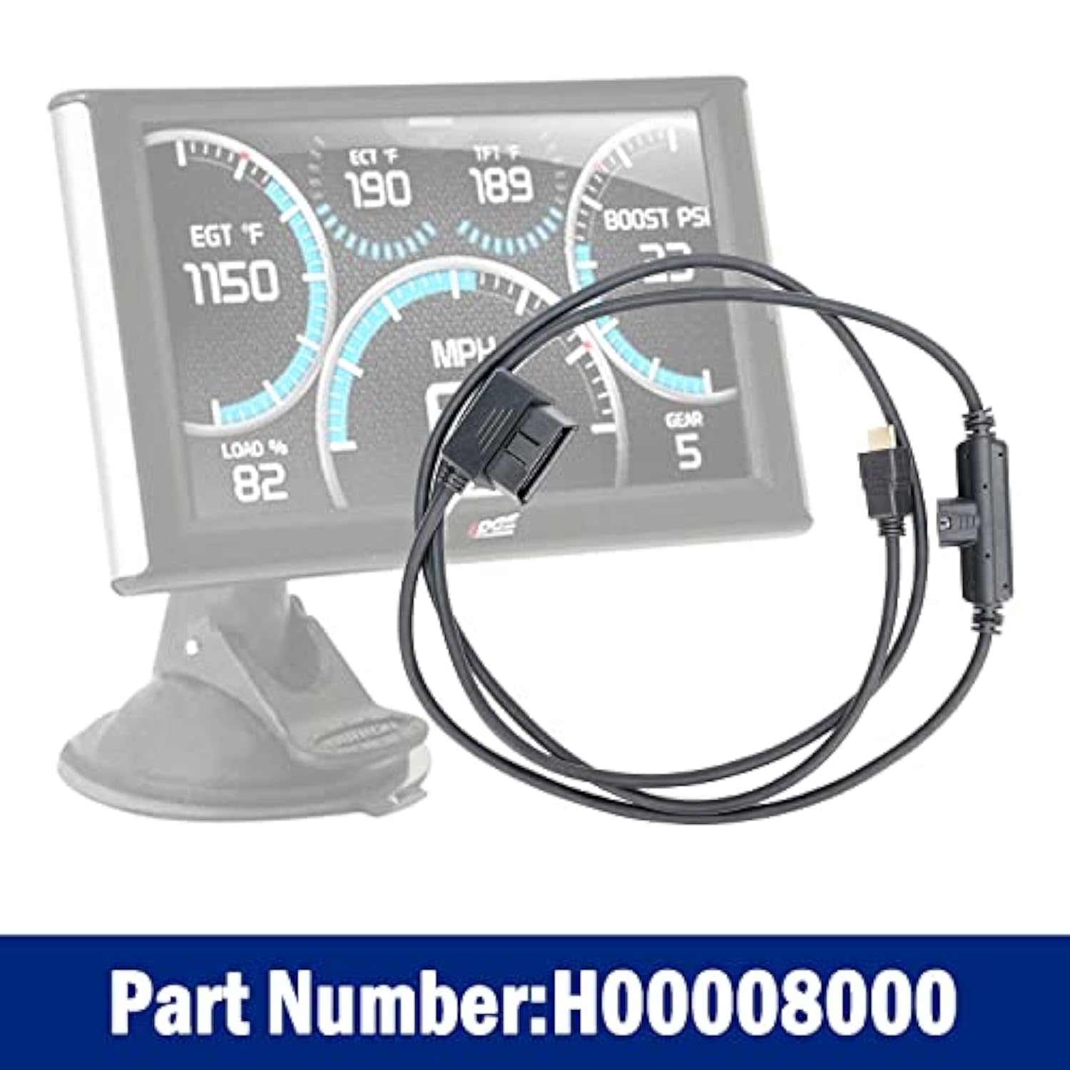 H00008000 Obdii To Hdmi Monitor Cable Plug Fit For Edge Cs2 Cts2 Cts3 Plug Mon