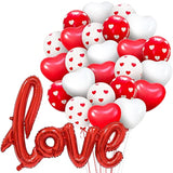 , Red Love Balloon Letters - Large 36 Inch, Pack Of 28 | Red Heart Bal