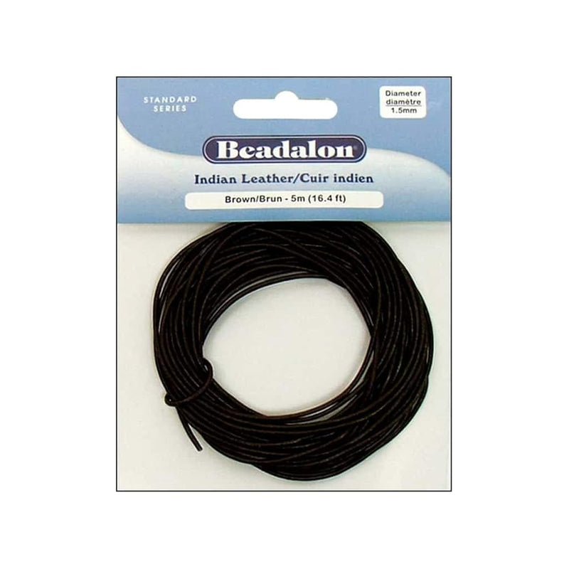 Indian Leather Cord 1.5 Mm Brown 5 M