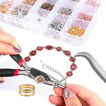 Hypoallergenic Earrings Hooks 2500Pcs Earrings Making Kit Earring Hooks With Jump Rings Earring Backs Pliers Tweezers Jump Ring Opener For Diy Jewelry Making