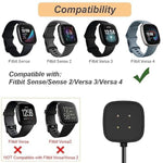 Charger For Fitbit Sense/Sense 2/Versa 3/Versa 4, Replacement Usb Charging Cable For Fitbit Smart Watch (3.3Ft/1M) (1)