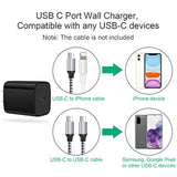 2Pack 20W Usb C Wall Charger Adapter Block For Samsung Galaxy S25 A16 S24 Fe S23 S22 Ultra 5G S21 Fe S10 S10E S9 S8 A55 A35 A14 A54 A53 A73 A23 A71 A51 A52 A42 A32 A12 A13 5G A03S Z Fold5/6 Flip5/6