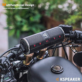 Motorcycle Speakers Bluetooth Waterproof Radio Audio System Built-In Amplifier, 3 Inch Metal Mp3 Player, Great For Atv, Scooter Bike,12 Volt Vehicle, K2Bl