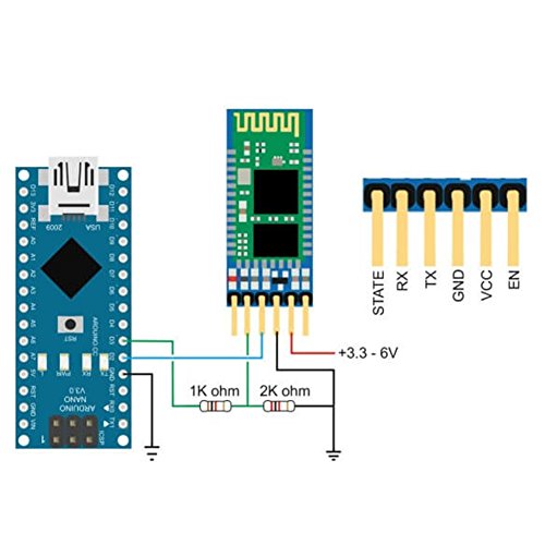 Hc-05 Bluetooth Serial Pass-Through Module Wireless Serial Communication With Button For Arduino