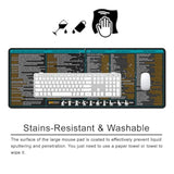 Mac Shortcut Key Gaming Mousepad Xl Desk Mat Cheat Sheet 31.5X11.8X0.12 Inch Large Black Mousepad For Desk (High Definition)