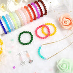 700 Pieces Glass Beads For Jewelry Making, 28 Colors 8Mm Crystal Beads For Bracelets And Diy Crafts