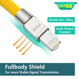 Rj45 Cat6A Connectors Tool-Free Reusable Shielded Ethernet Termination Plugs F