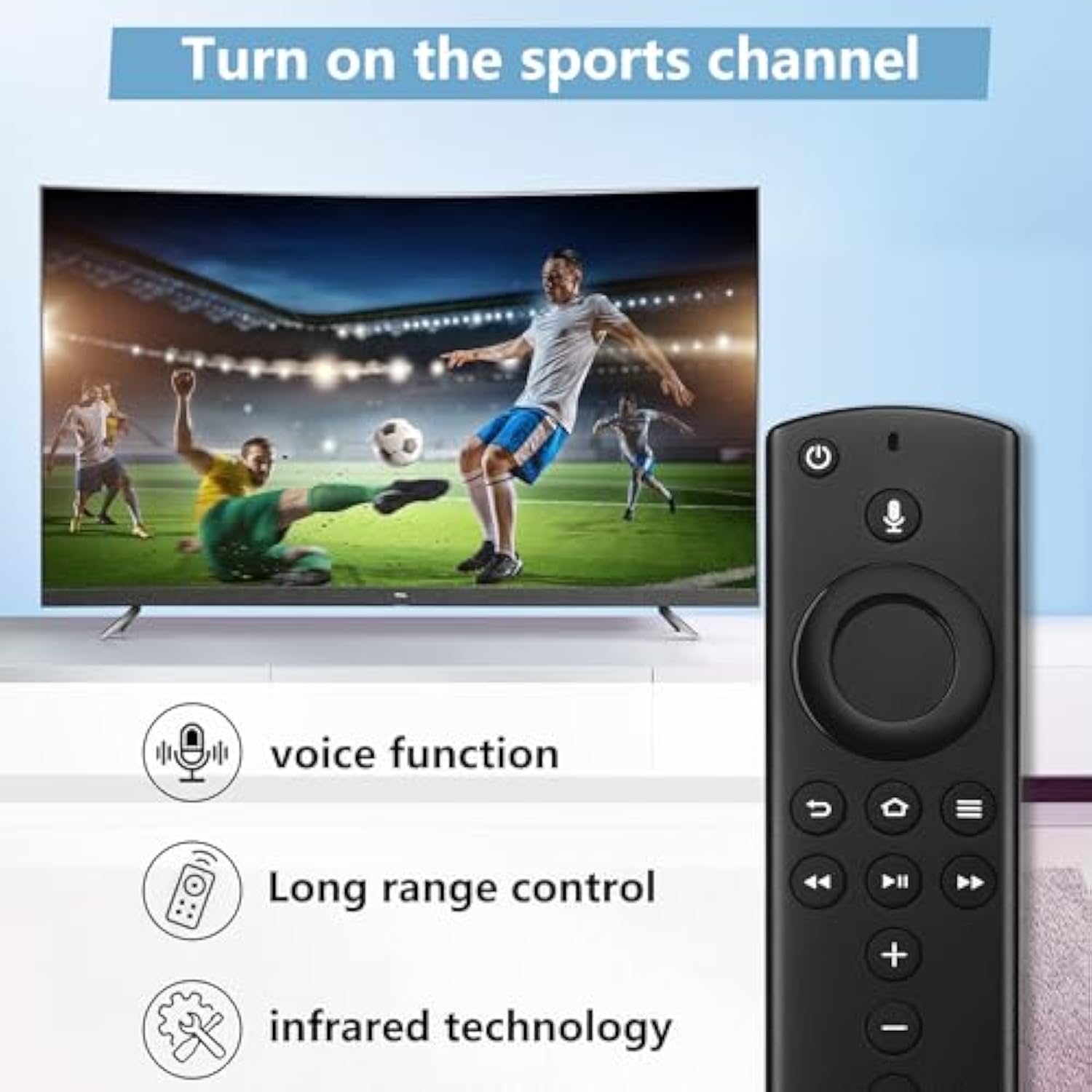Replacement 2nd Gen Remote for Amazon Smart TV Stick & TV Cube
