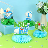 8PCS Golf Honeycomb Centerpieces Hole in One 1st Birthday Party Decorations