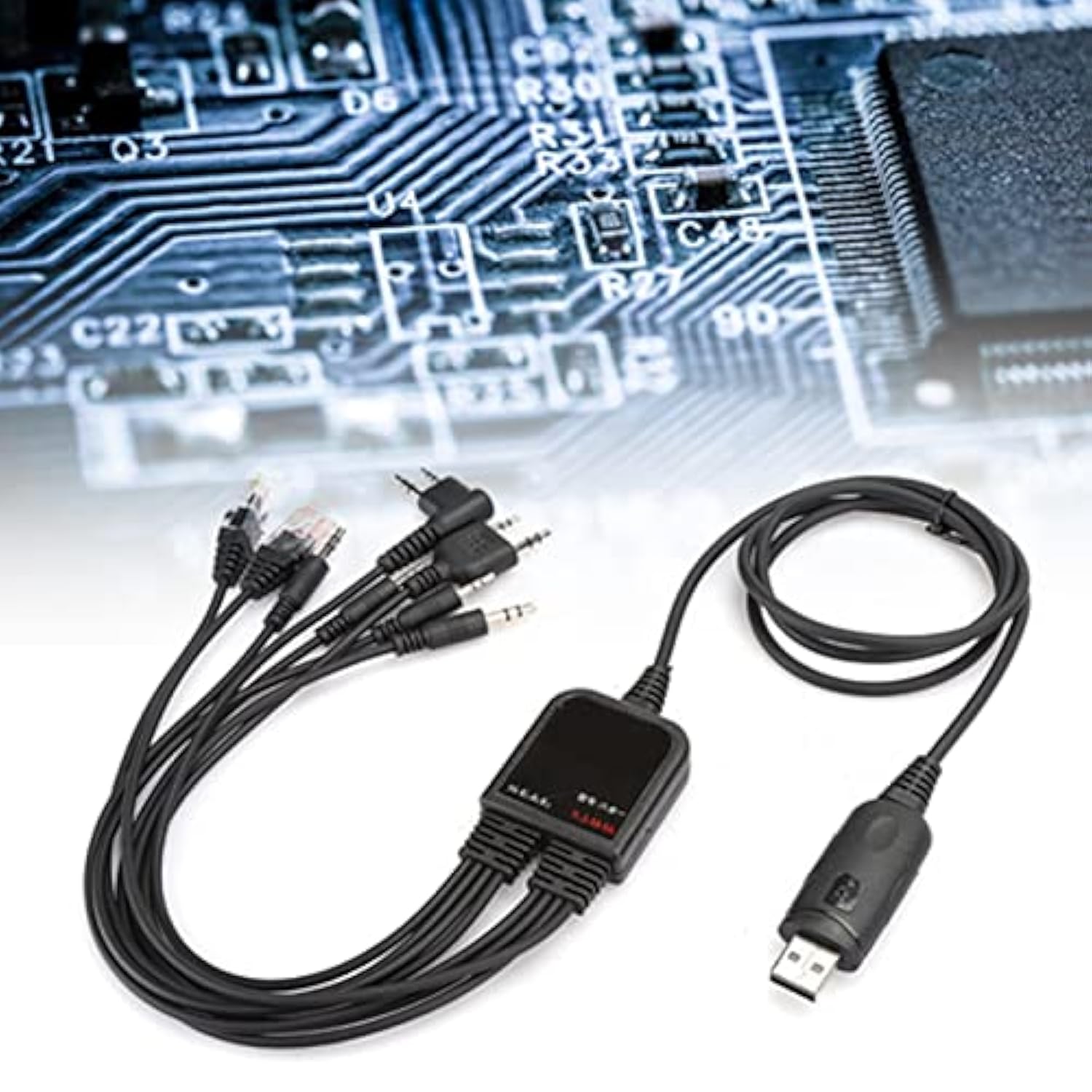 8 In 1 Usb Programming Cable For Kenwood/Quanshengcn/Tyt/Motorola Radio