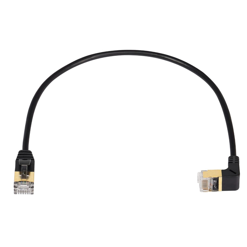 90 Degree Cat8 Ethernet Cable, High Speed 40Gbps 2000Mhz Network Cord, With Go