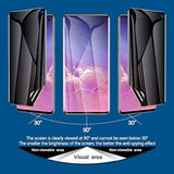 [2+2 Pack] For Samsung Galaxy S10 Privacy Screen Protector [Support Fingerprint Id] Anti-Spy Full Adhesive Flexible Film + Camera Lens Glass Protector For Galaxy S10 6.1”