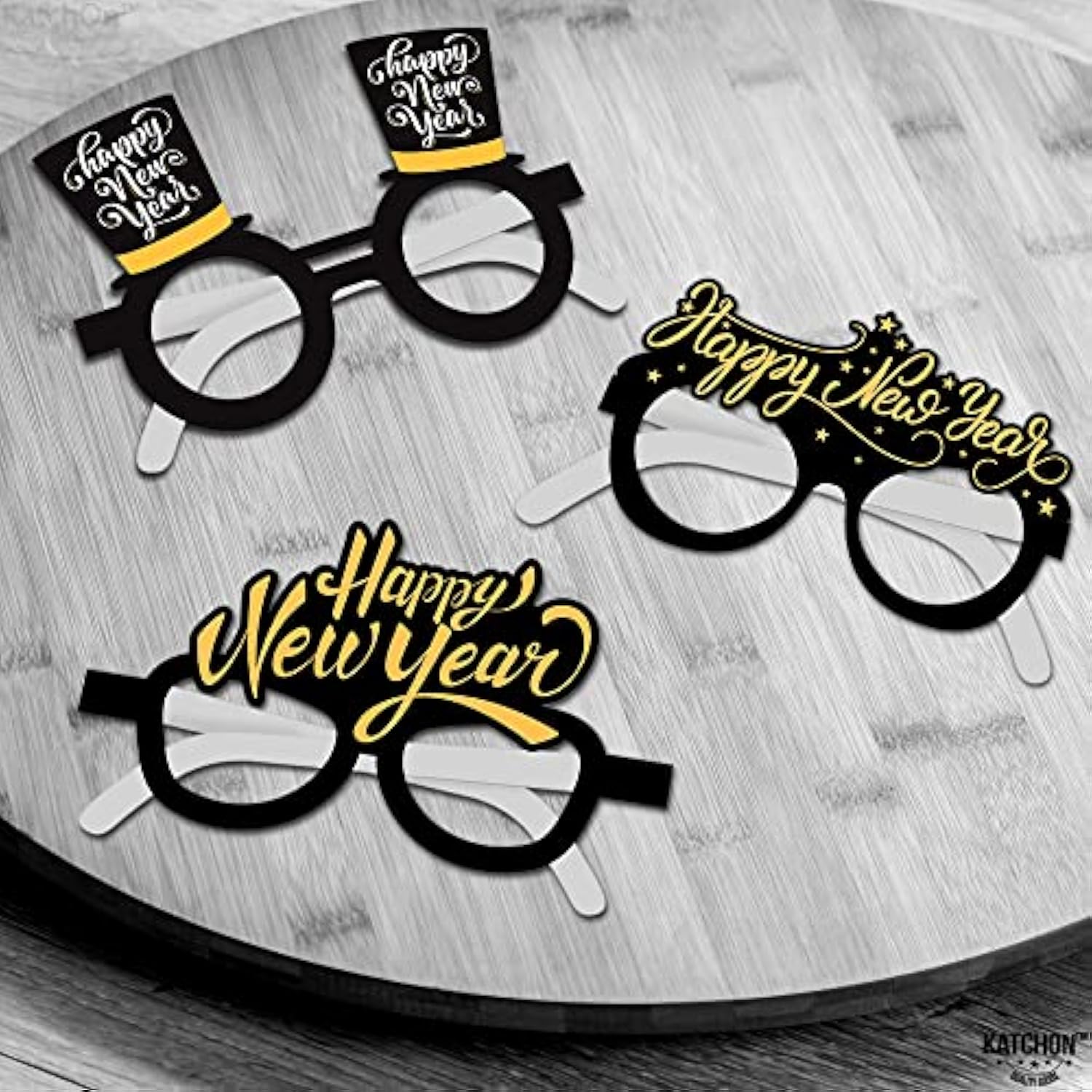 12 Pcs 2026 New Year Glasses Party Eyewear Decorations