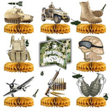 Army Party Decorations Centerpieces, 3D Tank Honeycomb, Military Table Decorations, Army Birthday Party Decorations For Baby Shower Camo Birthday Party