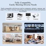 8 Port Poe+ Switch (1000Mbps) + 2 Gigabit Uplinks, 96W Power Budget, Ieee802.3Af/At, Extend Function, Fanless Metal Unmanaged Plug And Play (Desktop/Wall Mount)