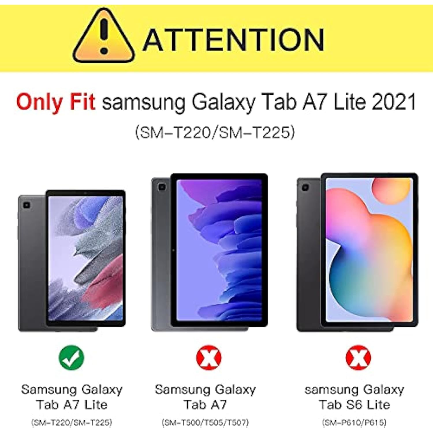 Samsung Galaxy Tab A7 Lite Case 8.7 Inch 2021 For Kids With Screen Protector |