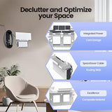Starlink Gen 3 Mount, All-In-One Router & Power Hub Mounting Kit For Starlink Gen3 Standard V3 Mesh Router And Utr-32 Enhanced Cable Management, Heat Dissipation & Signal Stability